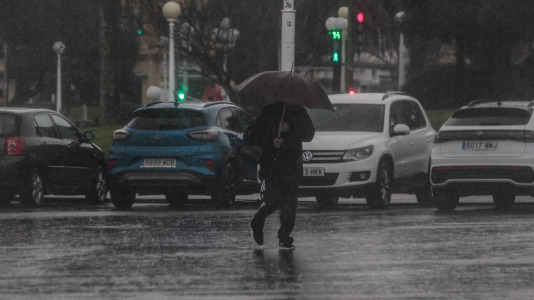 Viento y lluvia por el temporal Herminia en A Coruña @ Quintana (2)