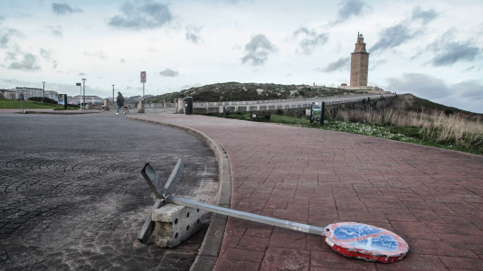 Viento por el temporal Éowyn en A Coruña @ Quintana (9)