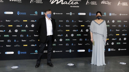 Un momento del photocall, antes de la gala/Quintana