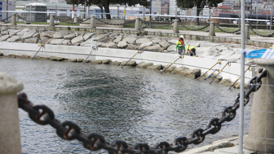 Inicio de obras de la plataforma flotante de la zona del Parrote (84)
