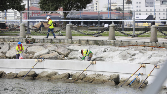 Inicio de obras de la plataforma flotante de la zona del Parrote (76)