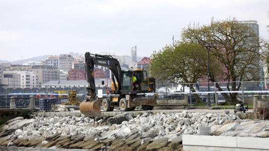 Inicio de obras de la plataforma flotante de la zona del Parrote (83)
