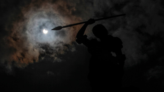 Eclipse parcial de sol @Quintana