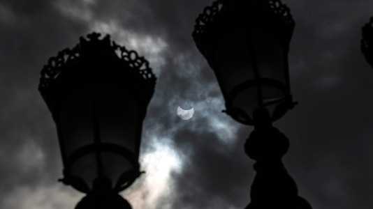 Eclipse parcial de sol @Quintana