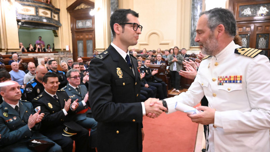 Un momento de la celebración en el Ayuntamiento del Día de la Policía Local (43)