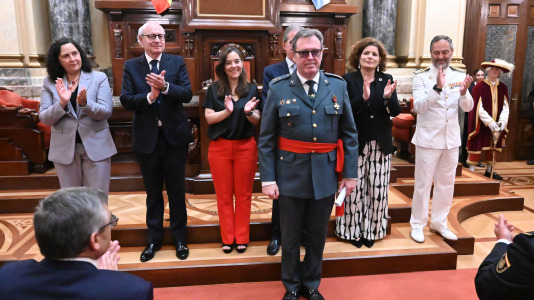 Un momento de la celebración en el Ayuntamiento del Día de la Policía Local (52)
