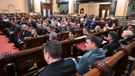 Un momento de la celebración en el Ayuntamiento del Día de la Policía Local (33)