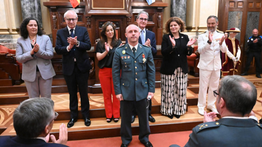 Un momento de la celebración en el Ayuntamiento del Día de la Policía Local (49)