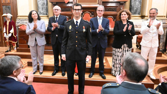 Un momento de la celebración en el Ayuntamiento del Día de la Policía Local (44)