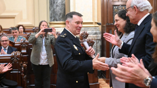 Un momento de la celebración en el Ayuntamiento del Día de la Policía Local (45)