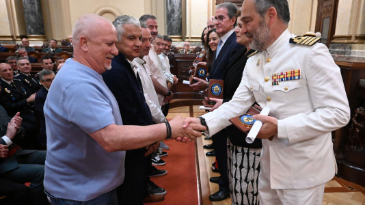 Un momento de la celebración en el Ayuntamiento del Día de la Policía Local (41)