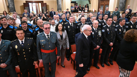 Un momento de la celebración en el Ayuntamiento del Día de la Policía Local (31)
