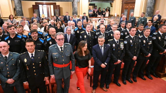 Un momento de la celebración en el Ayuntamiento del Día de la Policía Local (29)