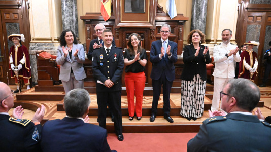 Un momento de la celebración en el Ayuntamiento del Día de la Policía Local (10)