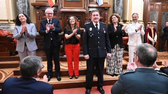 Un momento de la celebración en el Ayuntamiento del Día de la Policía Local (11)