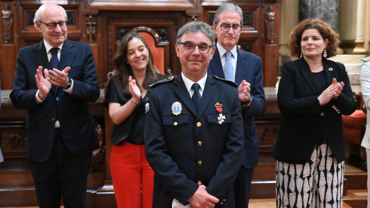 Un momento de la celebración en el Ayuntamiento del Día de la Policía Local (8)