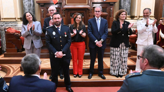 Un momento de la celebración en el Ayuntamiento del Día de la Policía Local (2)