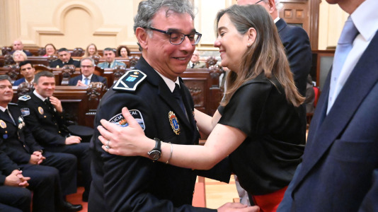 Un momento de la celebración en el Ayuntamiento del Día de la Policía Local (7)