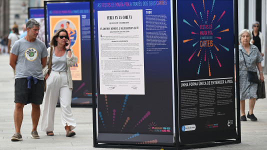 Exposición 'As Festas de María Pita a través dos seus carteis' FOTO Pedro Puig (13)