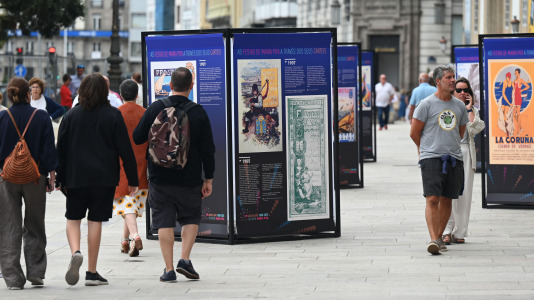 Exposición 'As Festas de María Pita a través dos seus carteis' FOTO Pedro Puig (12)