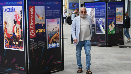 Exposición 'As Festas de María Pita a través dos seus carteis' FOTO Pedro Puig (3)