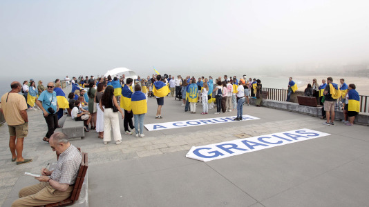 Marcha para celebrar el Día de Independencia de Ucrania. FOTOS Quintana (11)