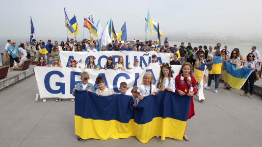 Marcha para celebrar el Día de Independencia de Ucrania. FOTOS Quintana (7)
