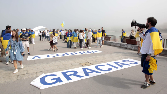 Marcha para celebrar el Día de Independencia de Ucrania. FOTOS Quintana (4)