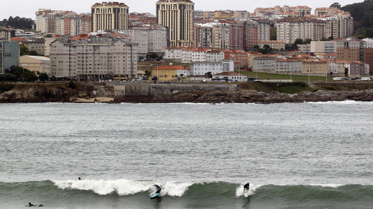 Cierre de playas en A Coruña por temporal. Fotos Quintana (13)