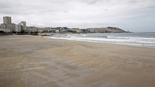 Cierre de playas en A Coruña por temporal. Fotos Quintana (11)