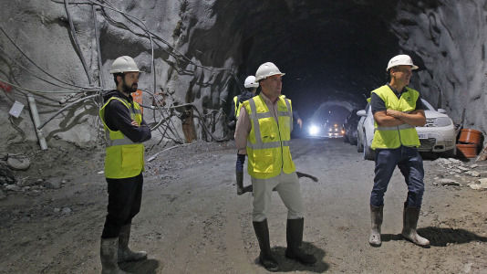Las imágenes de la excavación de los tres túneles del acceso ferroviario FOTO Quintana (26)