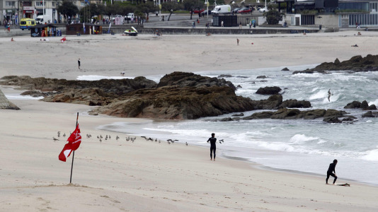 Cierre de playas en A Coruña por temporal. Fotos Quintana (9)
