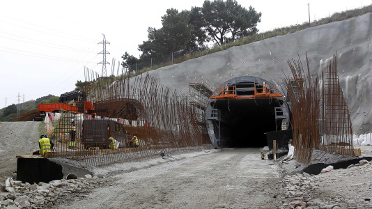 Las imágenes de la excavación de los tres túneles del acceso ferroviario FOTO Quintana (9)