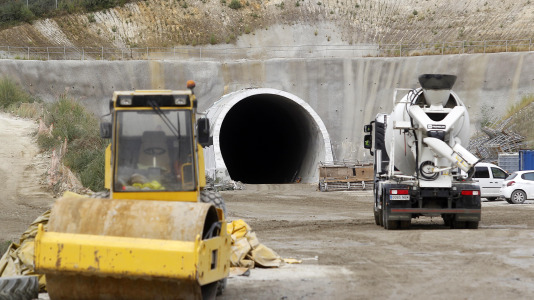 Las imágenes de la excavación de los tres túneles del acceso ferroviario FOTO Quintana (14)