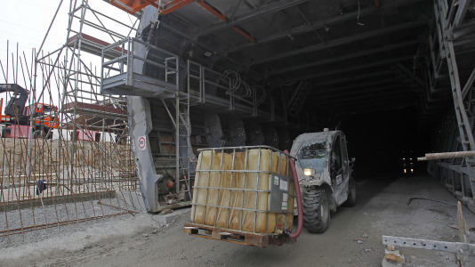 Las imágenes de la excavación de los tres túneles del acceso ferroviario FOTO Quintana (12)