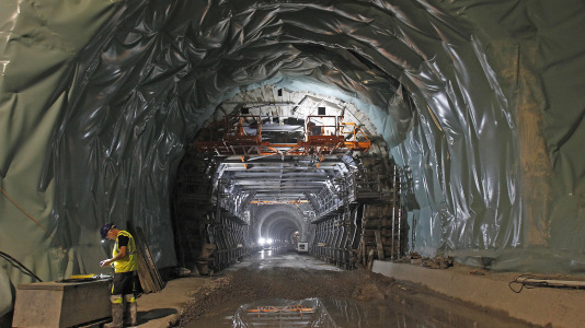 Las imágenes de la excavación de los tres túneles del acceso ferroviario FOTO Quintana (21)