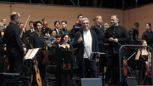 Pedro Guerra y la Orquesta Gaos. Foto Quintana (16)