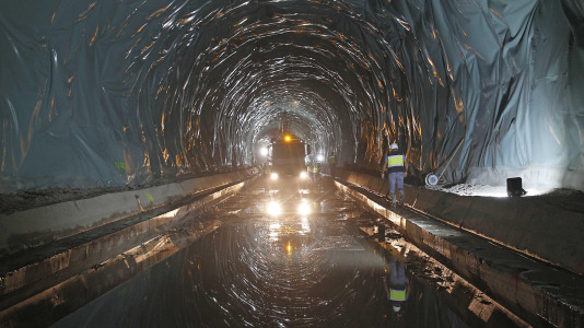 Las imágenes de la excavación de los tres túneles del acceso ferroviario FOTO Quintana (24)