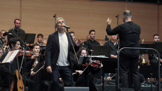 Pedro Guerra y la Orquesta Gaos. Foto Quintana (18)