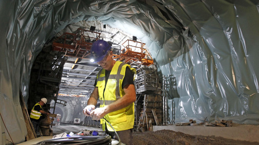 Las imágenes de la excavación de los tres túneles del acceso ferroviario FOTO Quintana (27)