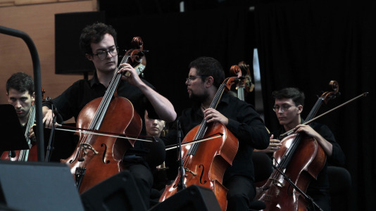 Pedro Guerra y la Orquesta Gaos. Foto Quintana (11)