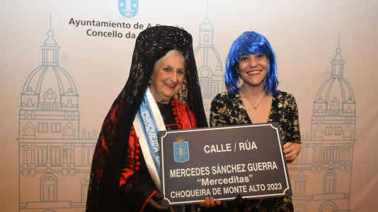 Inés Rey, junto a Merceditas @Mónica Arcay