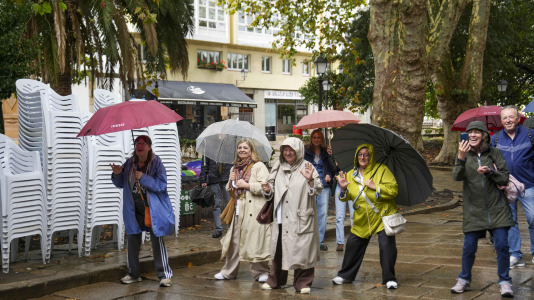 Actuación del Mago Román y ambiente