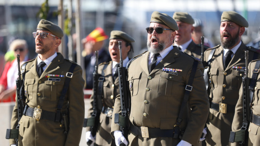 El acto se realizó en el Parrote, con motivo del Día de la Fiesta Nacional