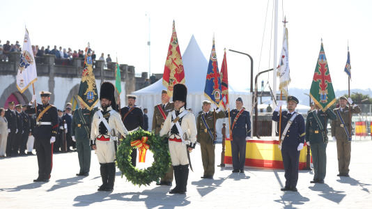 El acto se realizó en el Parrote, con motivo del Día de la Fiesta Nacional