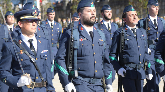 El acto se realizó en el Parrote, con motivo del Día de la Fiesta Nacional