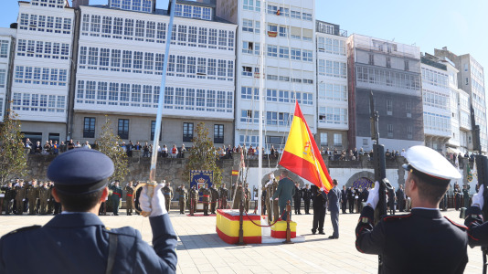 El acto se realizó en el Parrote, con motivo del Día de la Fiesta Nacional
