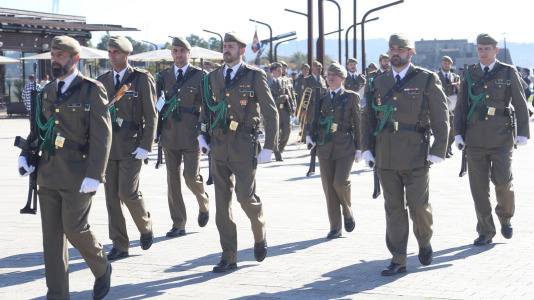El acto se realizó en el Parrote, con motivo del Día de la Fiesta Nacional