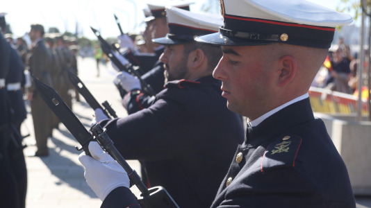 El acto se realizó en el Parrote, con motivo del Día de la Fiesta Nacional