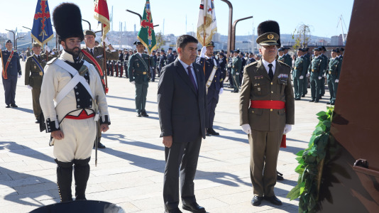 El acto se realizó en el Parrote, con motivo del Día de la Fiesta Nacional